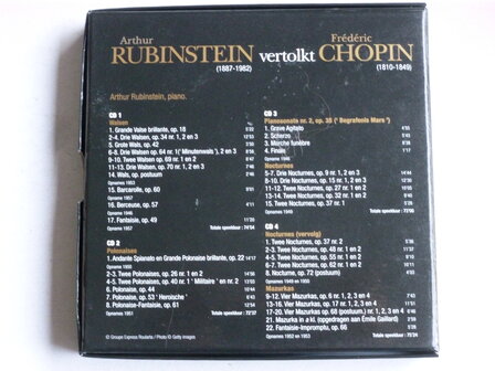 Rubinstein vertolkt Chopin  4 CD (plus magazine)