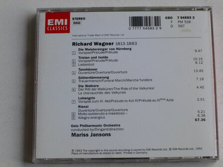 Richard Wagner - Overtures / Mariss Jansons