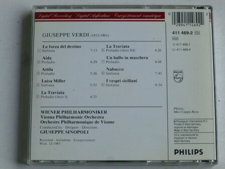 Verdi - Overtures / Giuseppe Sinopoli