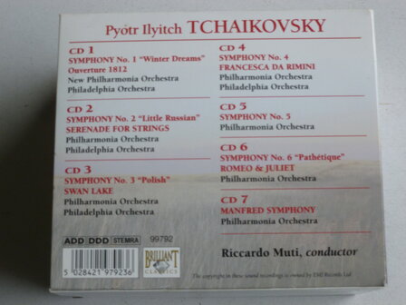 Tchaikovsky - Symphonies (Complete) Riccardo Muti (7 CD)