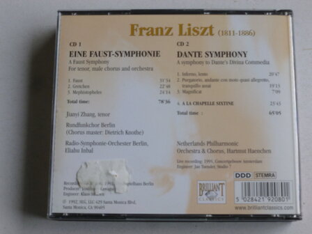 Liszt - Faust / Dante Symphony , Inbal, Hartmut Haenchen (2 CD)