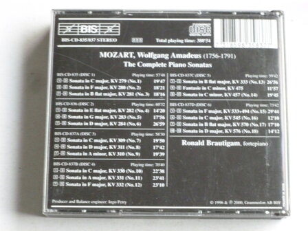 Mozart - The Complete Piano Sonatas / Ronald Brautigam (6 CD)