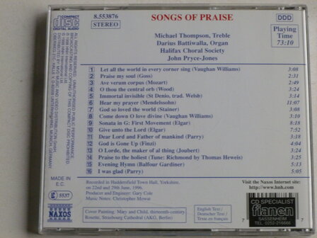 Songs of Praise - Halifax Choral Society / John Pryce-Jones