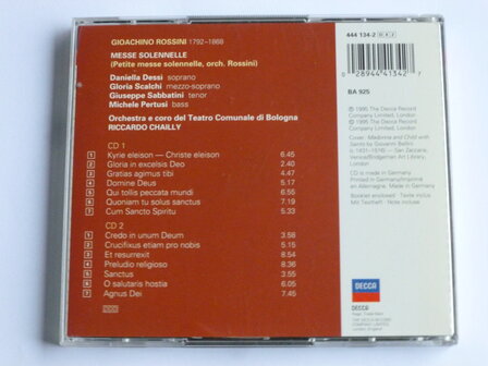 Rossini - Messe Solennelle / Riccardo Chailly (2 CD)