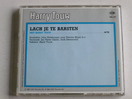 Harry Touw - Lach je te Barsten