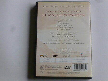 Bach - St. Matthew Passion / Hermann Prey, Marshall , Jard van Nes (DVD)