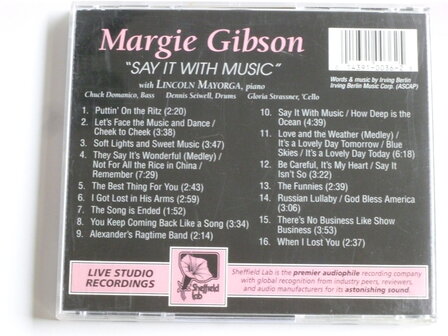 Margie Gibson - Say it with Music (sheffield lab)