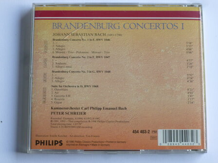 Bach - Brandenburg Concertos 1-3 / Peter Schreier