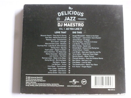 DJ Maestro - Delicious Jazz vol.1 / As you like it (2 CD)