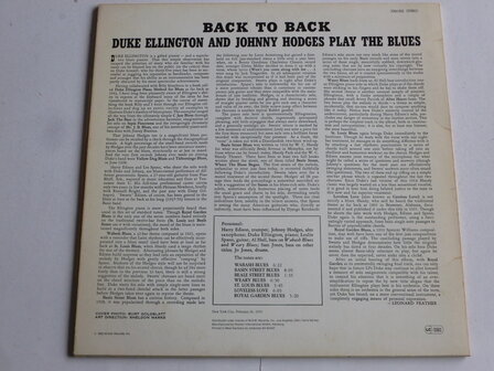 Duke Ellington and Johnny Hodges - Back to Back (LP)