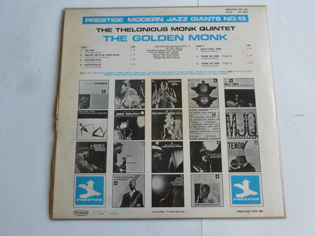 Thelonious Monk - The Golden Monk (LP) PPR 082