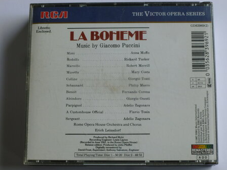 Puccini - La Boheme / anna moffo, erich leinsdorf (2 CD)