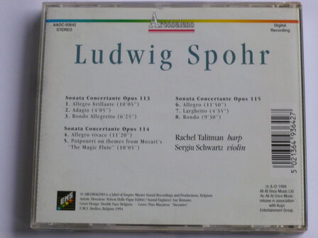 Ludwig Spohr - Sonatas Concertantes / Rachel Talitman, Schwartz