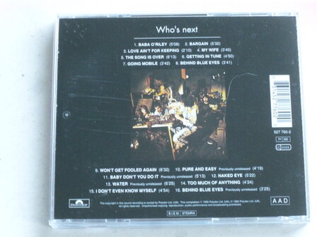 The Who - Who&#039;s Next (remastered) bonus tracks