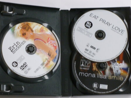 Eat Pary Love , Erin Brockovich, Mona Lisa Smile - Julia Roberts (3 DVD)