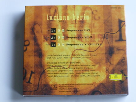 Berio - Sequenzas / Ensemble Intercontemporain (3 CD)