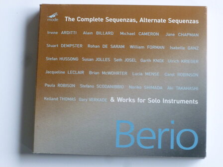 Berio - Sequenzas &amp; Solo Works / Enzo Salomone, Edoardo Sanguineti (4 CD)