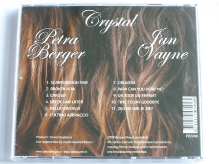 Petra Berger / Jan Vayne - Crystal (2 x gesigneerd)