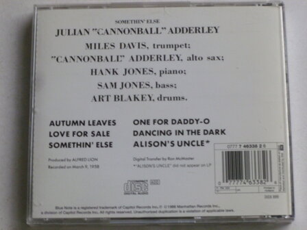 Julian Cannonball Adderley -  Somethin&#039; Else