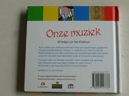 Onze Muziek - 18 Liedjes uit Het Klokhuis (boekje + CD)