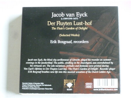 Jacob van Eyck - Der Fluyten Lust-Hof / Erik Bosgraaf (2 CD)