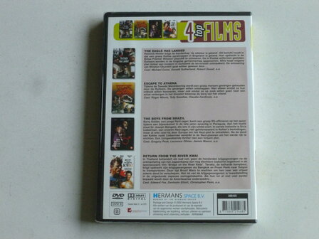 4 Films The Eagle has landed / Escape to Athena / Boys from Brazil / The River Kwai (DVD) Nieuw