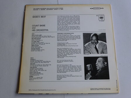 Count Basie and his Orch. - Basie&#039;s Best (LP) CBS S52494