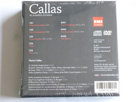 Maria Callas - Klassieke Iconen (5 CD + 3 DVD) Nieuw