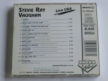 Stevie Ray Vaughan - Live USA (Bootleg)