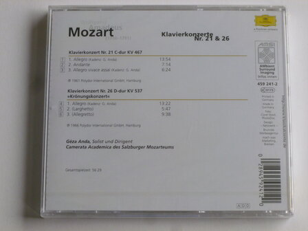 Mozart - Klavierkonzerte 21 &amp; 26 / Geza Anda (nieuw)