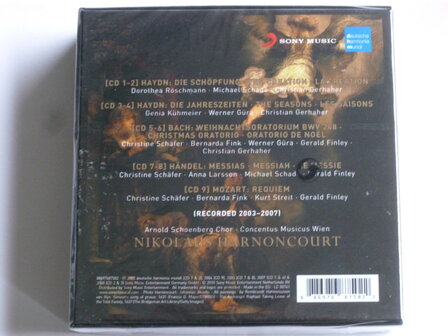 Harnoncourt / Concentus Musicus Wien - Sared Masterworks (9 CD) Nieuw