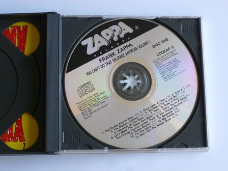 Frank Zappa - You can&#039;t do that on Stage anymore vol.1 (2 CD)