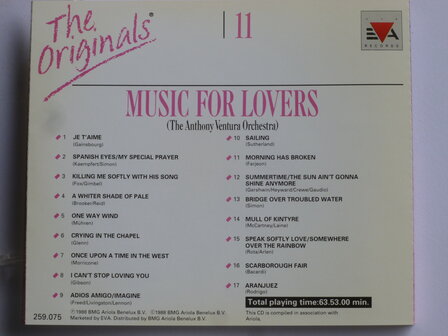 The Originals 11 - Music for Lovers (Anthony Ventura Orchestra)