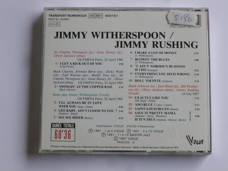 Jimmy Witherspoon / Jimmy Rushing - Jimmy &amp; Jimmy