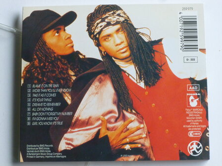 Milli Vanilli - The U.S. Remix Album &#039;&#039;All or Nothing&#039;&#039;