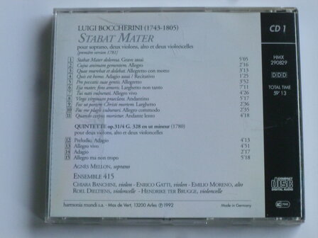 Boccherini - Stabat Mater / Ensemble 415, Agnes Mellon