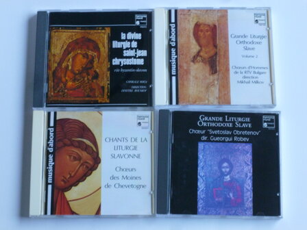 Liturgies Othodoxes - Grande Liturgie Orth. slave vol 1, ii, Liturgie Slavonne, saint-jean Chrysostome (4 CD)