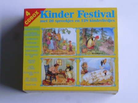 Kinder Festival met 26 Sprookjes en 128 Kinderliedjes (4 CD)