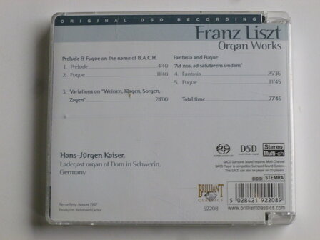 Franz Liszt - Organ Works / Hans-J&amp;#x00fc;rgen Kaiser (SACD)