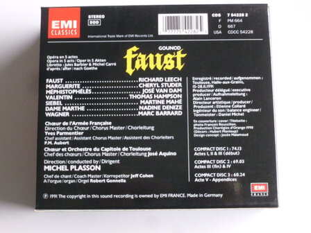 Gounod - Faust / Cheryl Studer, Michel Plasson (3 CD)