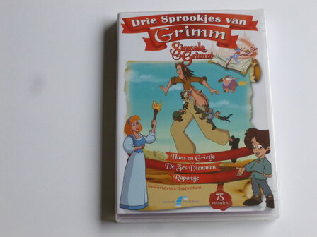 Drie Sprookjes van Grimm / Hans &amp; Grietje, 6 Dienaren, Raponsje (DVD) Nieuw 