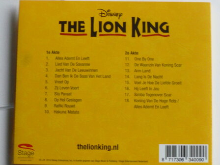 Disney The Lion King - Nederlands Castalbum (2016)