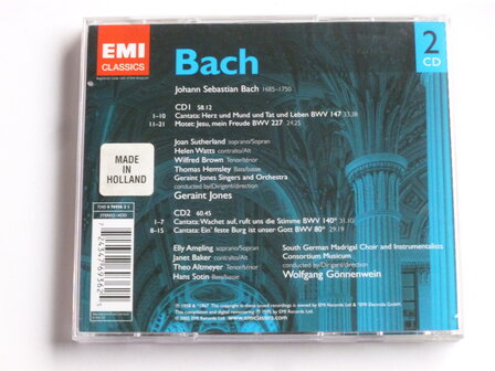 Bach - Cantatas BWV 80,140, 147 / Gonnenwein, Elly Ameling (2 CD)