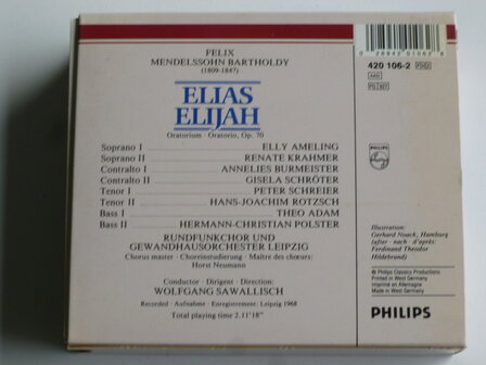 Mendelssohn - Elias / Elly Ameling, Wolfgang Sawallisch (2 CD)