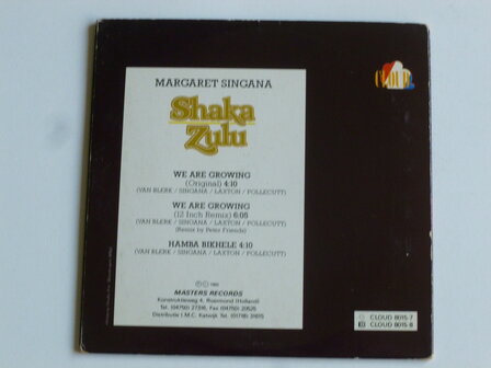 Shaka Zulu / Margaret Singana - We are Growing (CD Single)