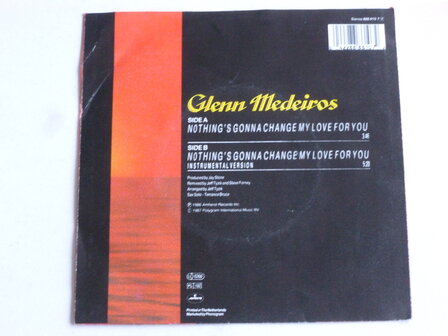 Glenn Medeiros - Nothing&#039;s gonna change my love for you (vinyl single)