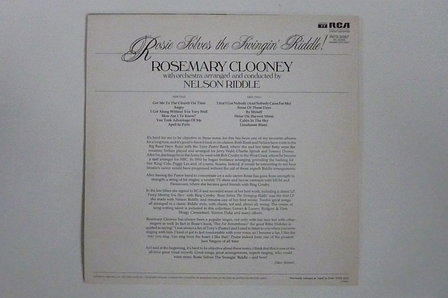 Rosemary Clooney - with Orchestra conducted by Nelson Riddle (LP)