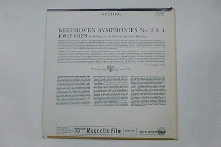 Beethoven Symphonies no.2 &amp; 4 / Josef Krips (LP)