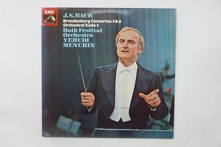 J.S.Bach - Brandenburg Concertos 3 &amp; 6 / Yehudi Menuhin (LP)