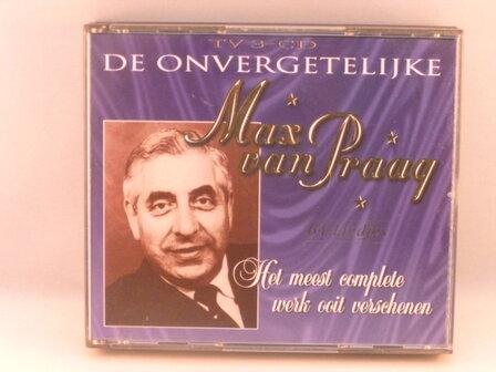 Max van Praag - De Onvergetelijke Max van Praag (3 CD)